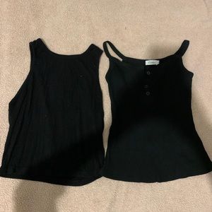 bundle: both black cami/t-shirt